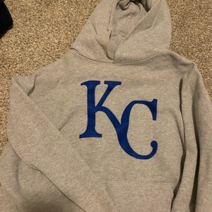used kansas city royals sweatshirt- fits like med